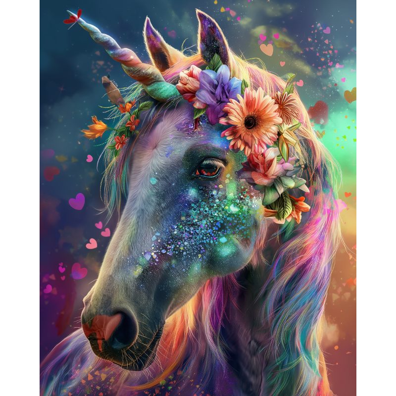 Diamond painting - Magisch eenhoornportret