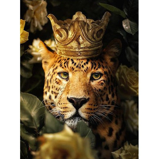 Diamond painting - Luipaard Kroon Painting