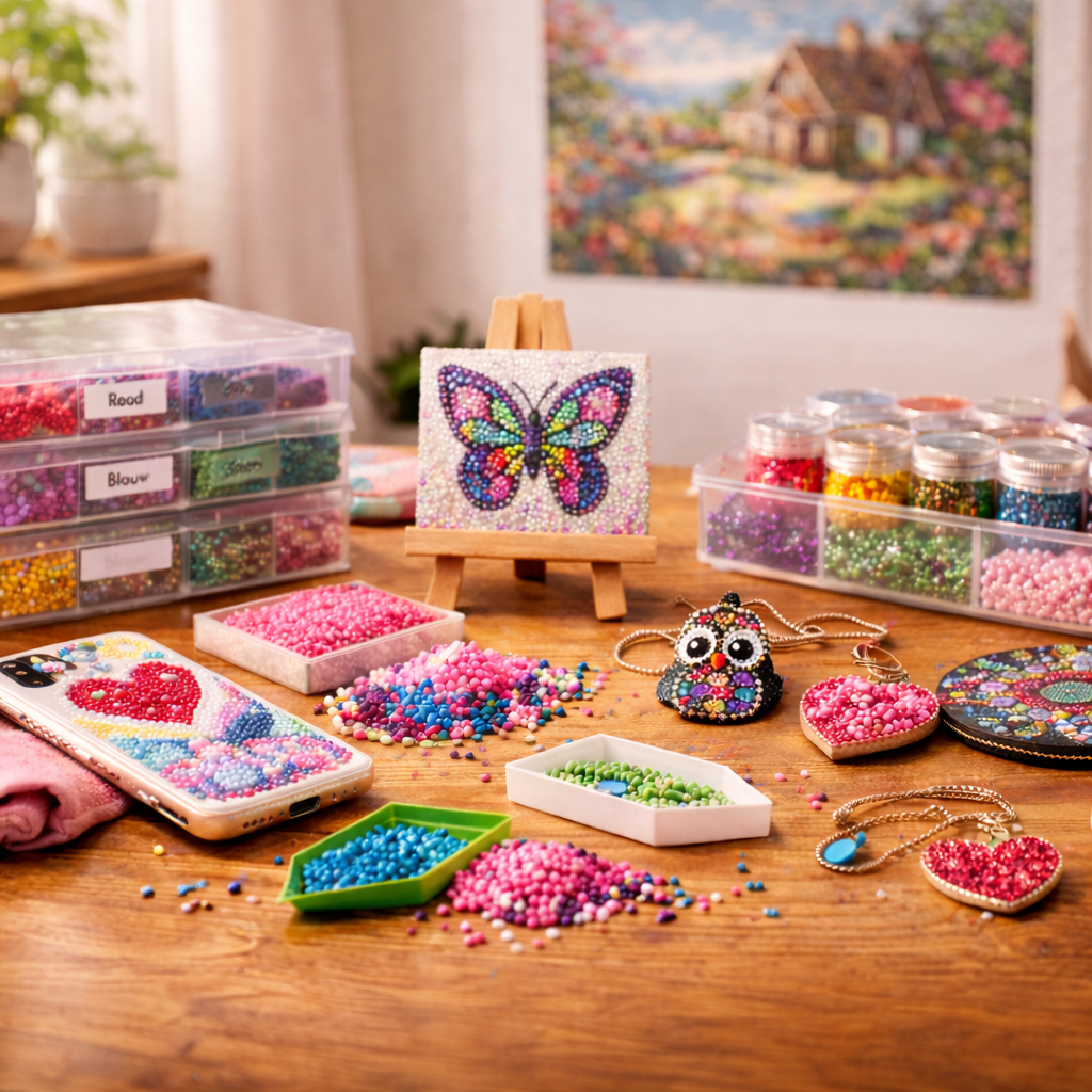 Wat te doen met overgebleven diamond painting steentjes?