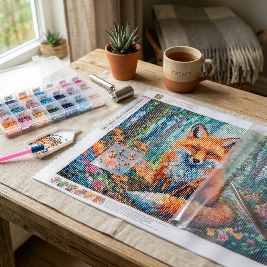 Wat als diamond painting niet meer plak?