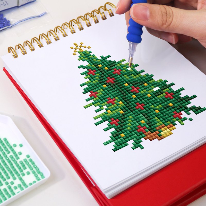 2026 Diamond Painting Bureaukalender - Kerst Editie