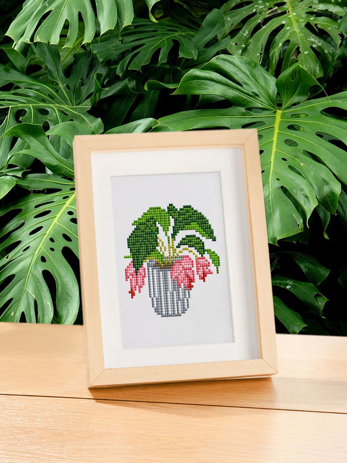 12 Mini Diamond Paintings - Kamerplanten set