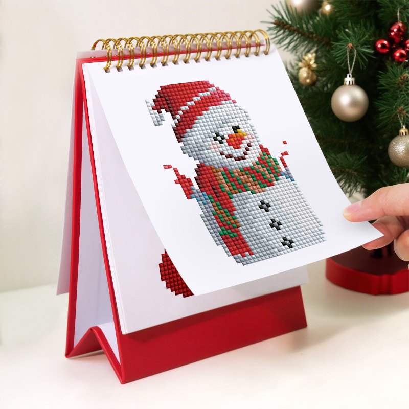 2026 Diamond Painting Bureaukalender - Kerst Editie