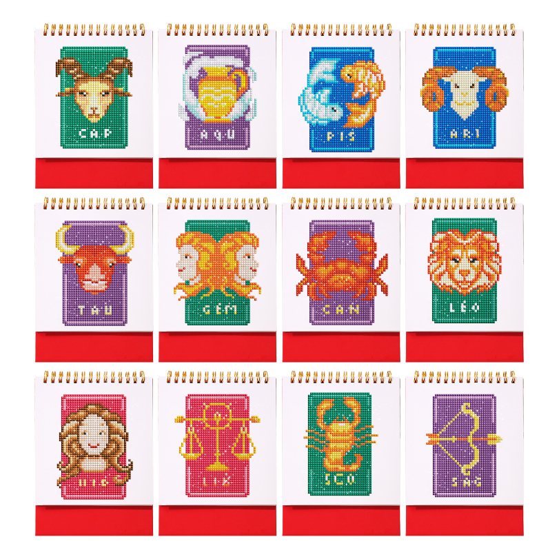 Diamond Painting Kalender 2026, Diamond Art Painting Tischkalender, Diamon-Paint Adventskalender, Weihnachten Schreibtisch Kalender, Tischkalender 2026 Diamond-Ornament Zuhause BüRo Partygeschenk Diamond Painting Kalender 2026, Diamond Art Painting Tischkalender, Diamon-Paint Adventskalender, Weihnachten Schreibtisch Kalender, Tischkalender 2026 Diamond-Ornament Zuhause BüRo Partygeschenk