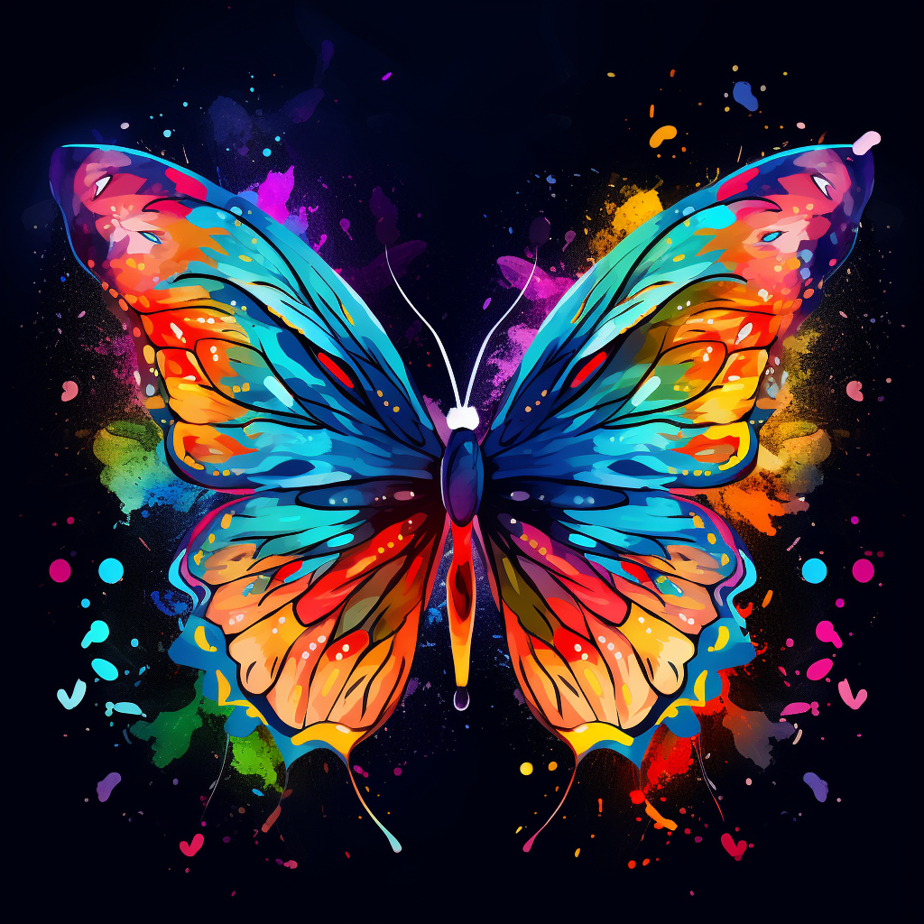 Gekleurde vlinder