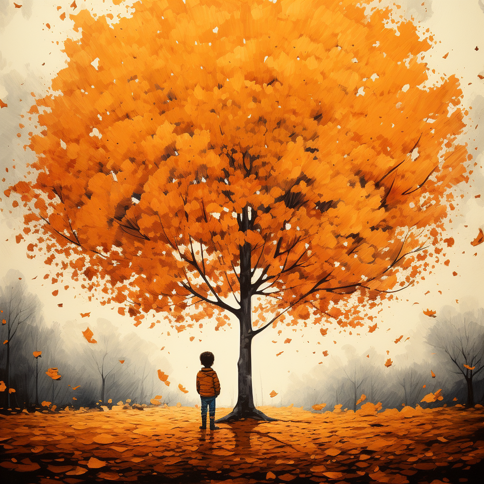 Boom in de herfst