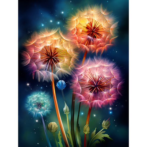 Gekleurde Paardebloemen
