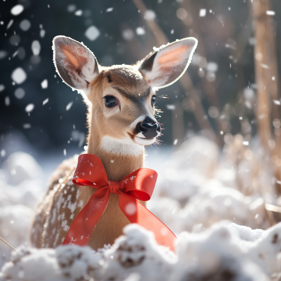 Bambi met een strik