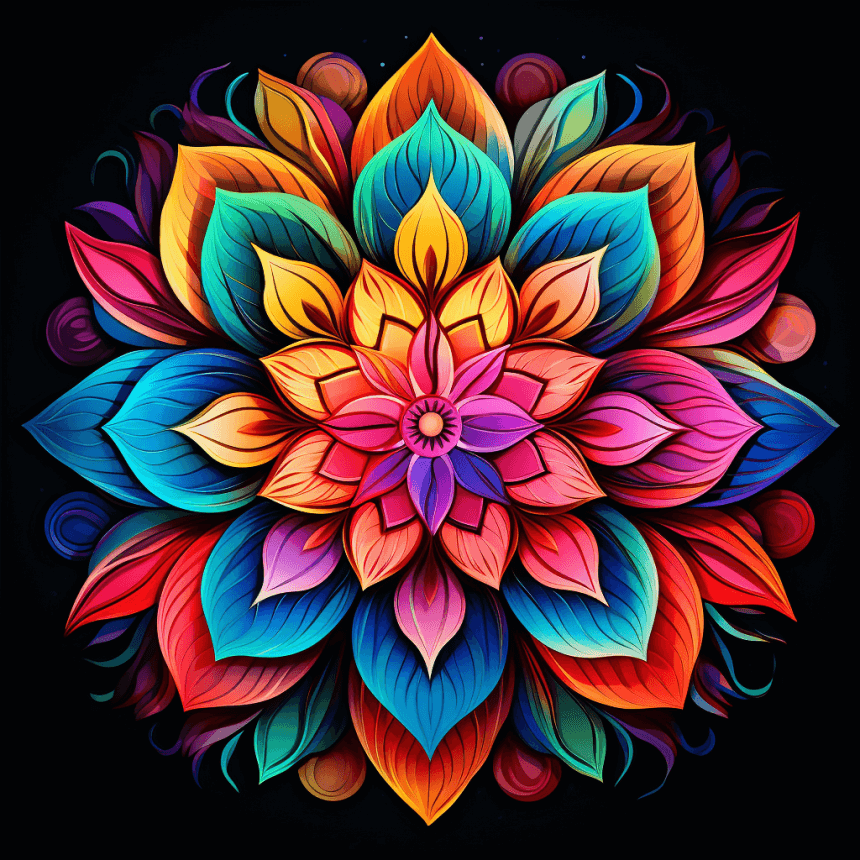 Kleurrijke mandala