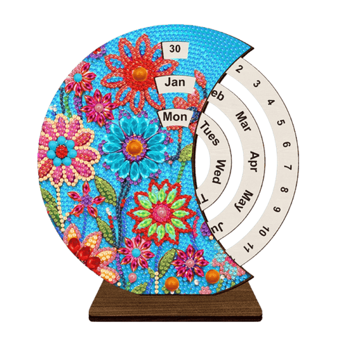 Diamond Painting Eeuwige Kalender | Zonnebloemen