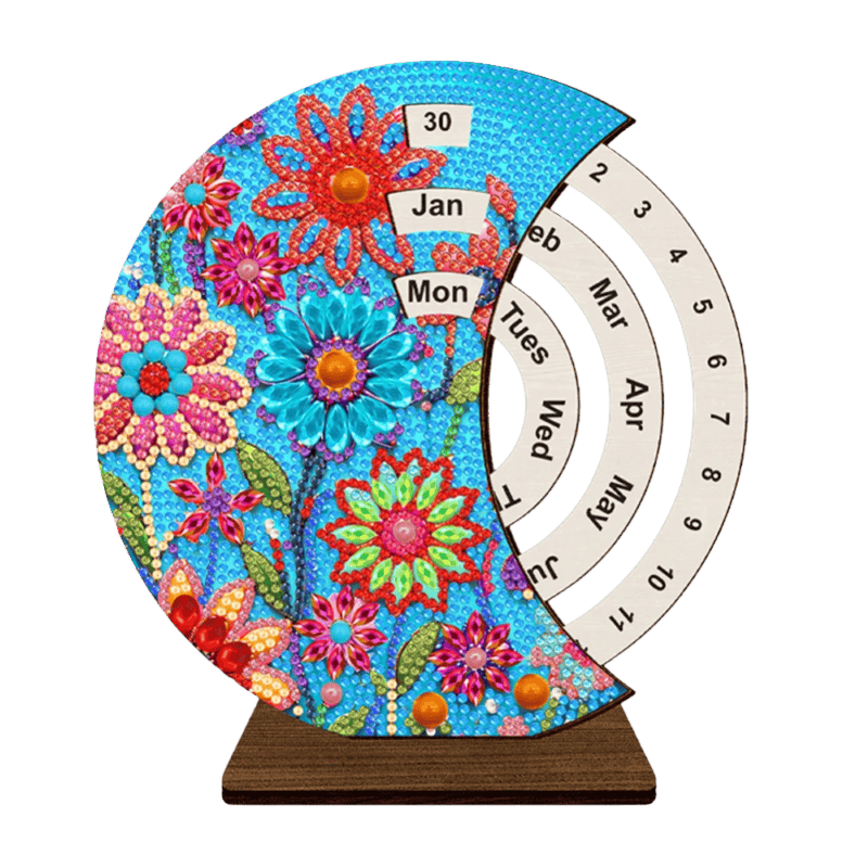 Diamond Painting Eeuwige Kalender | Zonnebloemen