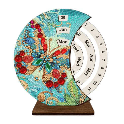 Diamond Painting Eeuwige Kalender | Vlinder
