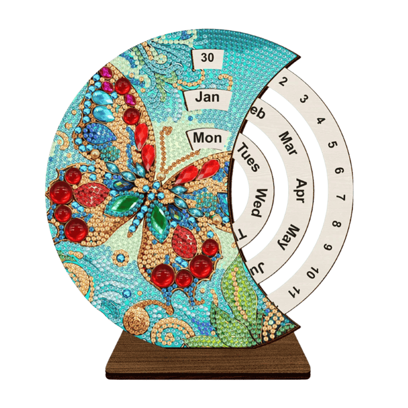 Diamond Painting Eeuwige Kalender | Vlinder