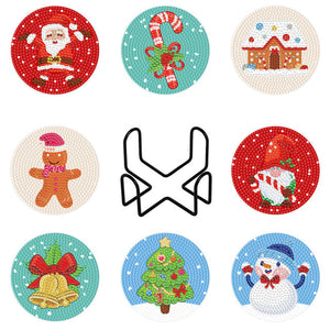Kerst Onderzetters | 8 Stuks