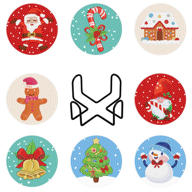 Kerst Onderzetters | 8 Stuks