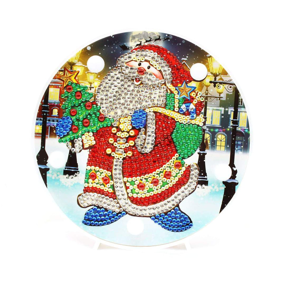 Kerstman Led Lamp Rond