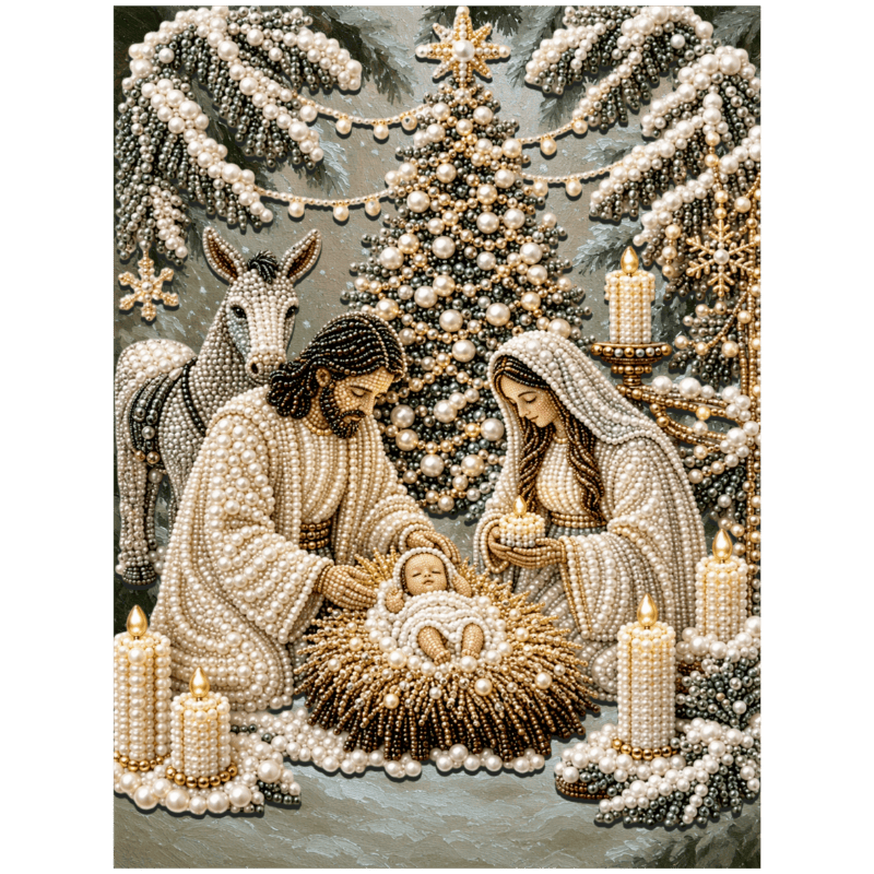 Heilige Nacht - Premium Parel Diamond Painting - Diamond Painting
