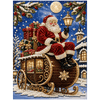Kerstman op zijn Slee - Premium Parel Diamond Painting - Diamond Painting