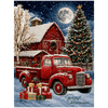 Kerst Boerderij - Premium Parel Diamond Painting - Diamond Painting