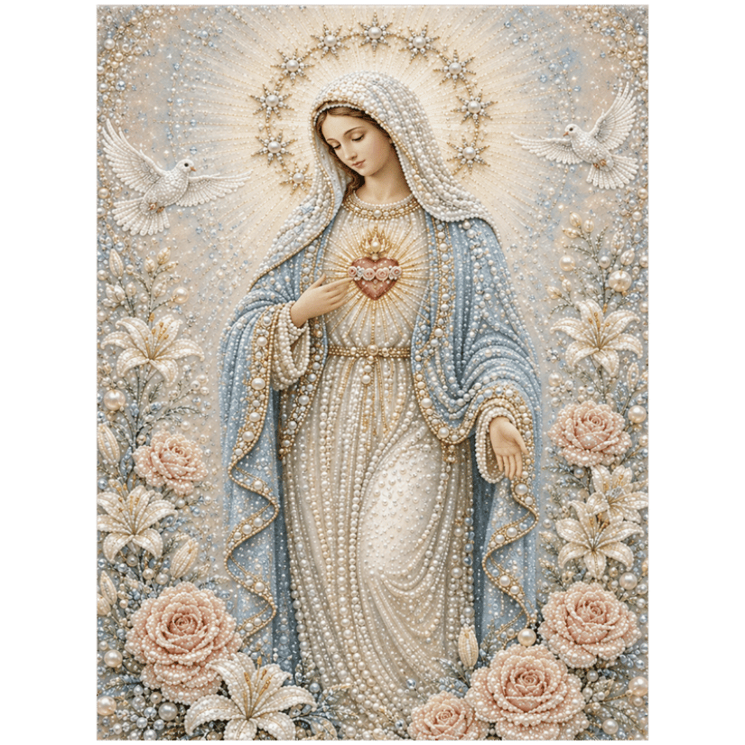 Heilige Maria - Premium Parel Diamond Painting - Diamond Painting
