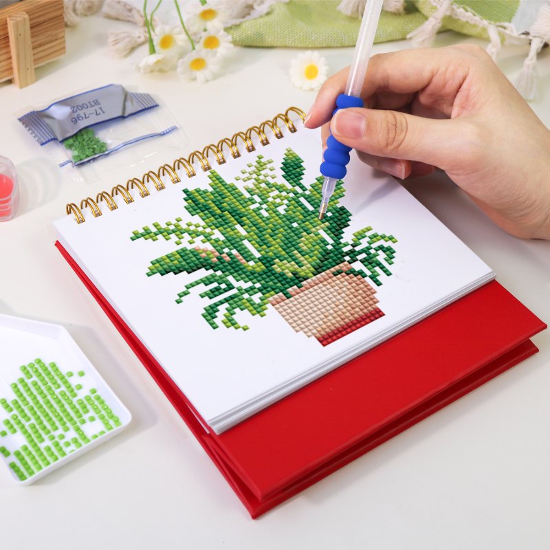 2026 Diamond Painting Bureaukalender - Planten Editie