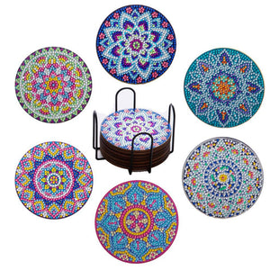 Mandala Onderzetters | 6 Stuks