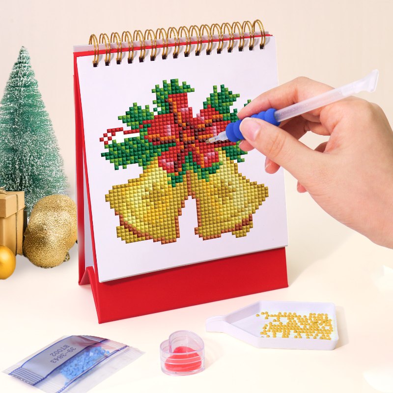 2026 Diamond Painting Bureaukalender - Kerst Editie