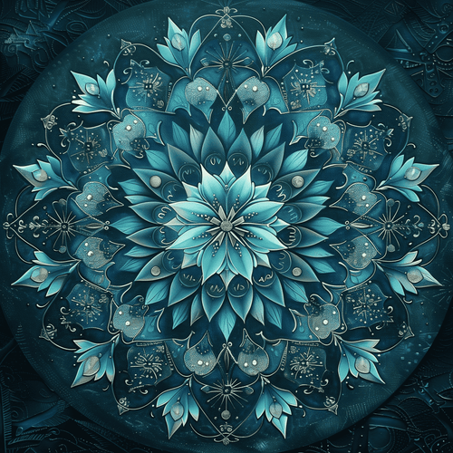 Blauwe Mandala