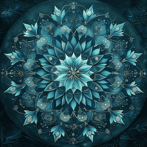 Blauwe Mandala