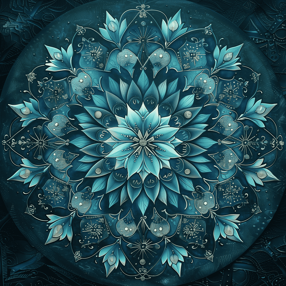 Blauwe Mandala