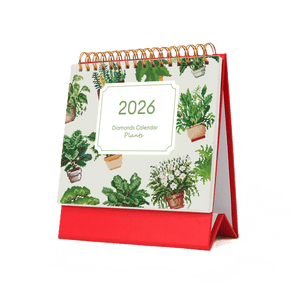 2026 Diamond Painting Bureaukalender - Planten Editie
