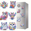 Diamond Painting Magneten - Set van 6 uilen