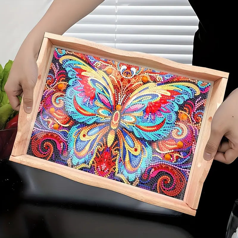 Diamond Painting Dienblad - Vlinder