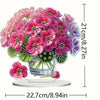 Diamond Painting Ornament - Roze Viooltjes formaat