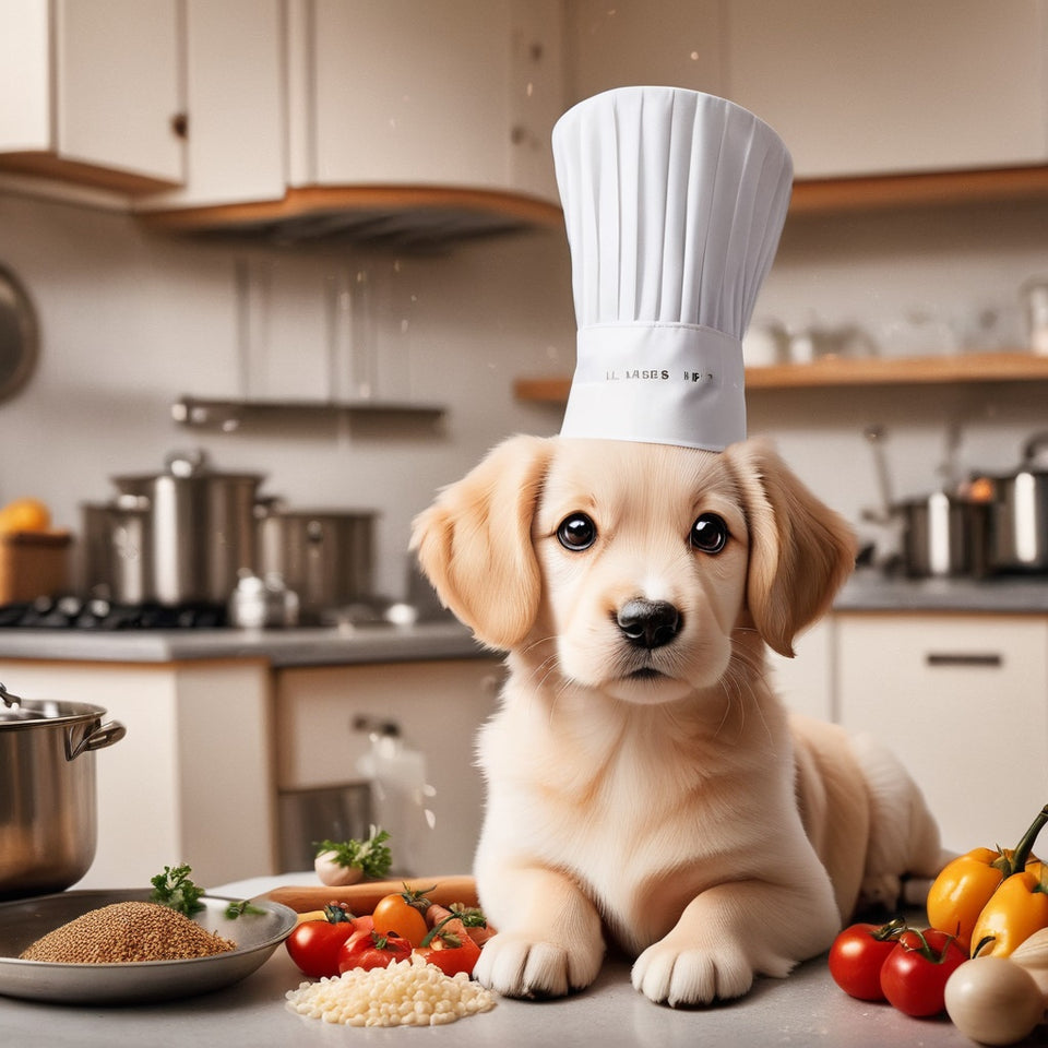 Hond in de keuken