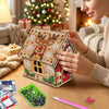 Diamond Painting Kersthuis – Rendier & Kerstman