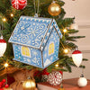 Diamond Painting Kersthuis – Wintersneeuwvlokken