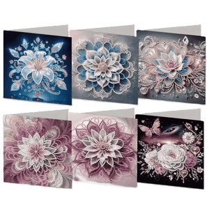 Wenskaarten - Bloemen | 6 Stuks
