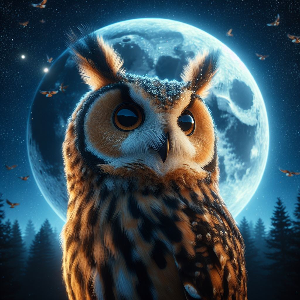 Diamond painting - Geweldige Uil