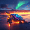 Gloeiende schildpad