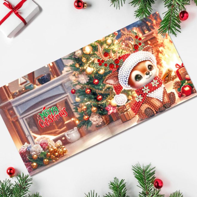 12 Kerstkaarten - Wintervrienden set