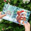 12 Kerstkaarten - Kerst Eekhoorn set