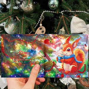 12 Kerstkaarten - Kerst Eekhoorn set