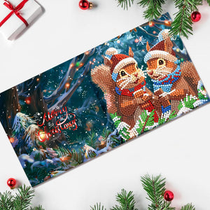 12 Kerstkaarten - Kerst Eekhoorn set