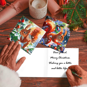 12 Kerstkaarten - Kerst Eekhoorn set