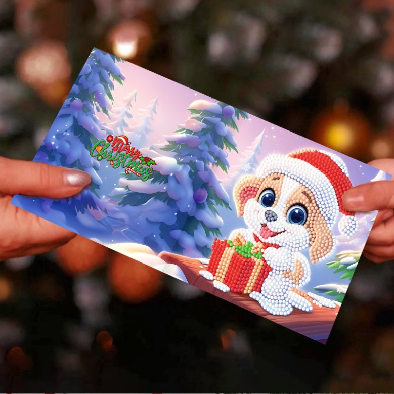 12 Kerstkaarten - Schattige Kerst set