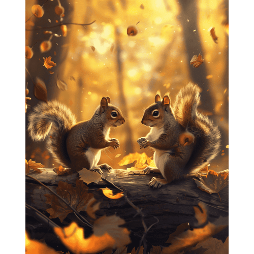 Diamond painting - Eekhoornpraat