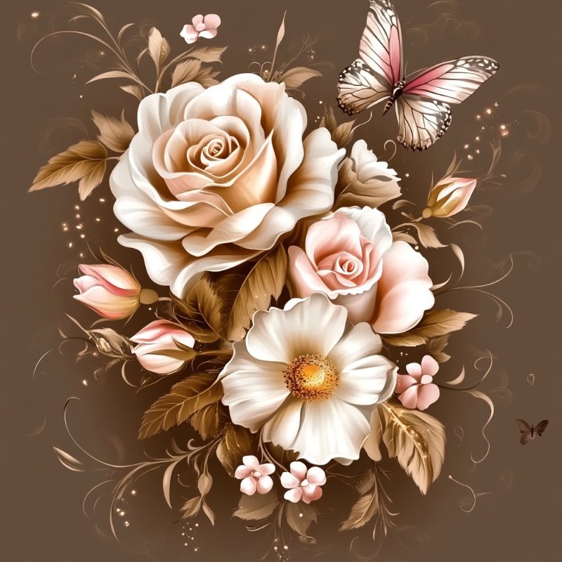 Goudkleurige  rozen