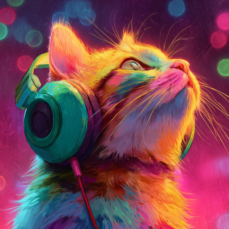 Neonkat-Diamond Painting