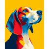 Kleurrijke beagle-Diamond Painting